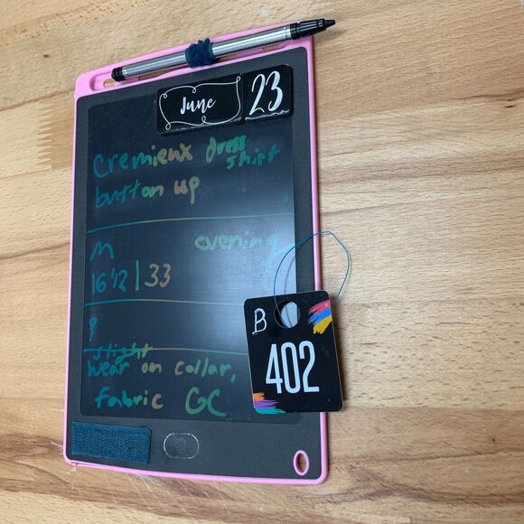 Cremieux Dress Shirt Mens 16.5 Evening Blue Collared Button Up Pinpoint Cotton - Picture 9 of 10